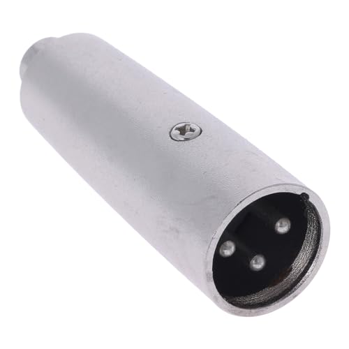 Adattatore da connettore RCA femmina a XLR maschio, in metallo, stereo, per microfoni
