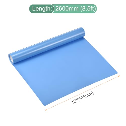 Vinyle de transfert thermique HTV anti-déchirure bleu clair pour échenillage facile