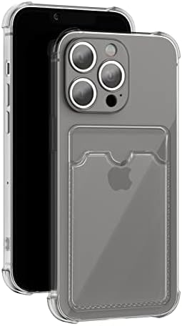AKABEILA Case for iPhone 12 Mini Clear Slim Phone Case Soft TPU Wallet Case Bag Cover with Card Slot Holder Shockproof 5.4"