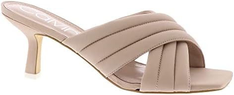 Calvin Klein Women's FIRE Heeled Sandal, Latte 110, 7.5 | Image 3