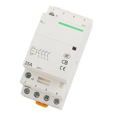 Contacteur électrique domestique WCT-25A 4 pôles 25 A 230 V pour tableau modulaire