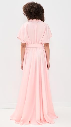 Image of Norma Kamali Women's Belted Flared Maxi Dress