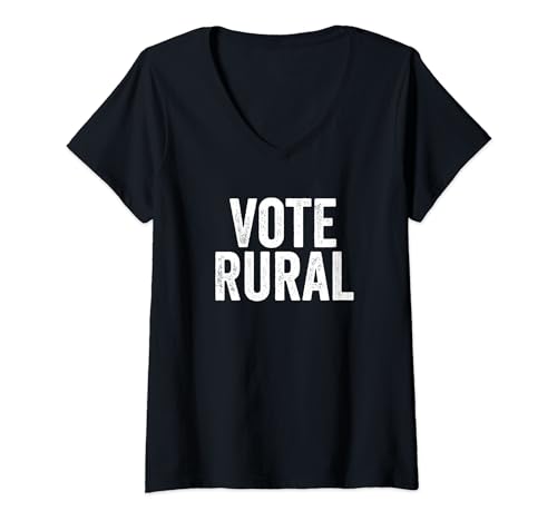 Femme Vote Rural 2024 Elections Gear T-Shirt avec Col en V