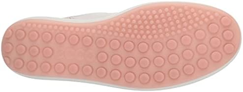 ECCO Women's Soft 7 Retro Sneaker, Shadow White/White/Silver Pink, 9-9.5 | Image 3