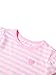 Ecolala Girls Ruffle Sleeve Striped Shirt Short Sleeve Heart Graphic Tees Summer Cute Tops Pink 7-8 Years