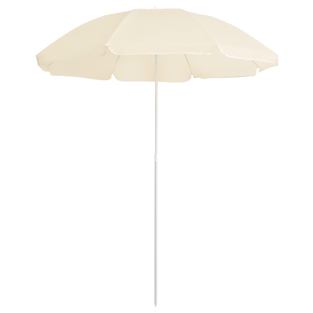 Casa & Giardino articolo-Ombrellone da esterno con palo in acciaio sabbia 180 cm