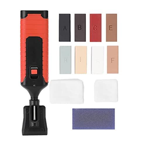 Kit manual de reparación de arañazos en el suelo laminado, relleno de madera, kit de reparación de grietas de suelo y muebles, sellador de cera, pistola de calor, cubiertas de arañazos de madera,