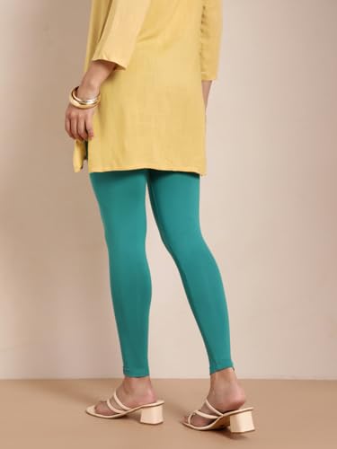 Image of TWIN BIRDS Women Viscose Ankle Leggings | Stretchable Kurti Wear Bottom