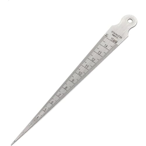Calibrador para soldadura medición 0-15mm acero inoxidable miniatura 2