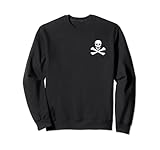 jolly roger bandiera pirata cranio & ossa croce sam bellamy felpa