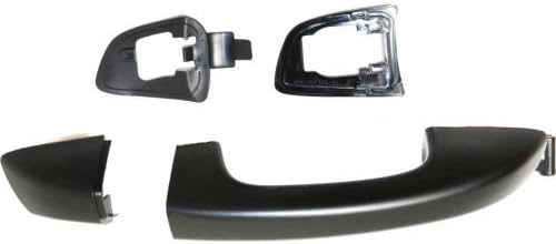 Golf/GTI 10-14 Rear Door Handle RH, Outside, Primed Black, Handle+Cover (Big), Plastic, w/o Keyhole - REPV491503