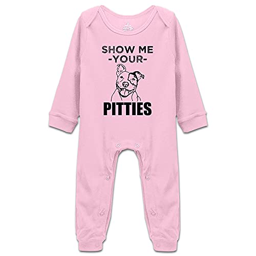 DOQOSESHY Show Me Your Pitties Pitbull Baby Climbing 0-24 Months Bodysuit