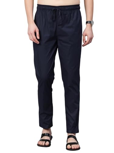 Image of Majestic Man Men's Regular Fit Mid Rise Casual Style Pure Cotton Pyjama Bottom