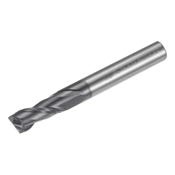 Sourcingmap 2pcs Silver Tone Helical Groove 4 Flute 1.5x6x6x57mm End Mill