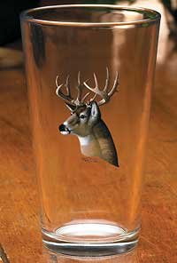 Whitetail Deer Portrait Mixer Glasses by Michael Sieve