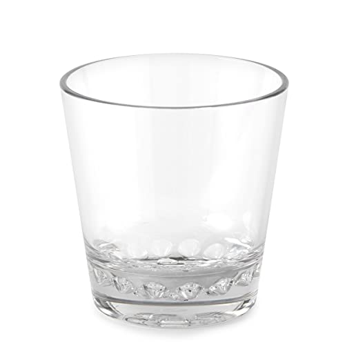 Puraform Clear Tritan Old Fashioned Cocktail, Whiskey, Rocks Glass12Oz Drinkware | Set Of 4 | Unbreakable, Shatterproof, Dishwasher Safe, Kid Proof | Perfect For Everyday Use, Parties, Pools, Events #TOP2