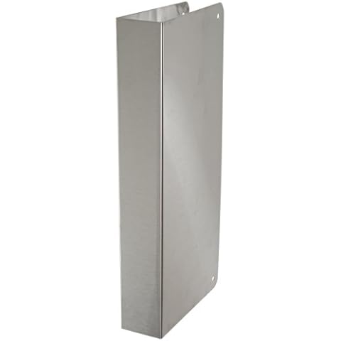 Don-Jo 90-CW 22 Gauge Stainless Steel Blank Wrap-Around Plate with Trim Screws, Satin Stainless Steel Finish, 5" Width x 12" Height Cover