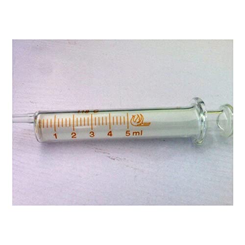 5ML Glass Syringe Injector Sampler Dispensing with Ink Chemical Medicine