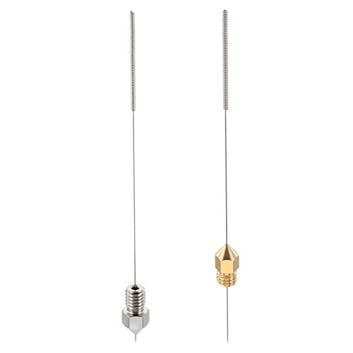 5-Pack 0.2Mm Needle Drill Bits, Muxsam 3D Printer Nozzle Cleaning Kit, Stainless Steel Nozzle Cleaning Tool Kit For 3D Printer Extruder #TOP2