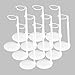 QUEBAN 12-Piece Doll Stand Set for 8-14-Inch Dolls, 5-8-Inch Adjustable Action Figure Stand with Retractable Waistline Doll Stand for Home Store Party Display (White)