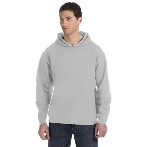 Blusa de Moletom Masculina Com Capuz Blusa de Frio – Slim Fitness Fashion - Cinza Claro - GG