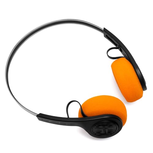4 Pcs Replacement Earpads Cushion para auriculares JLAB Rewind, Rewind 2, Koss Porta Pro, KPH40, cubierta gruesa de espuma suave color negro y naranja miniatura 5