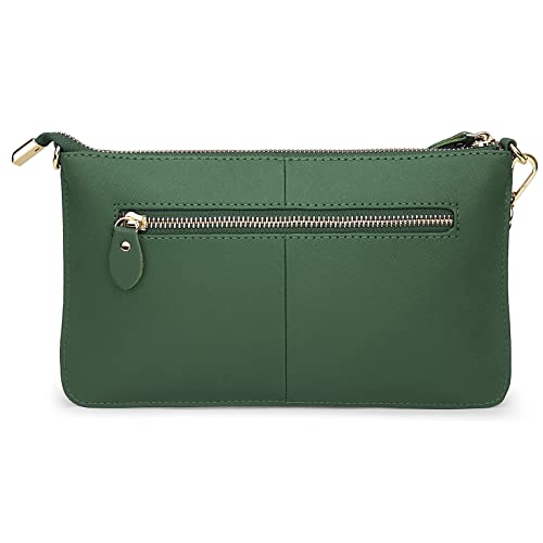 Image of Uromee Wristlet Wallet Clutch Purses for Women Genuine Leather Crossbody Bag Handbag with Detachable Shoulder Chain