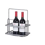 【HOCHWERTIGES WEINREGAL】 Das Weinregal besteht aus hochwertigem Edelstahl, ist robust und langlebig, sodass Sie das Regal lange verwenden können, ohne dass es sein Aussehen verliert oder sich verbiegt.