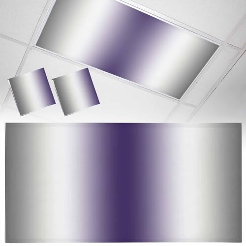 Gray Purple Fluorescent Light Covers for Ceiling Lights Magnetic Light