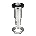 Attwood Stainless Steel Barbed Standard Length Straight Thru-Hull, 1-Inch