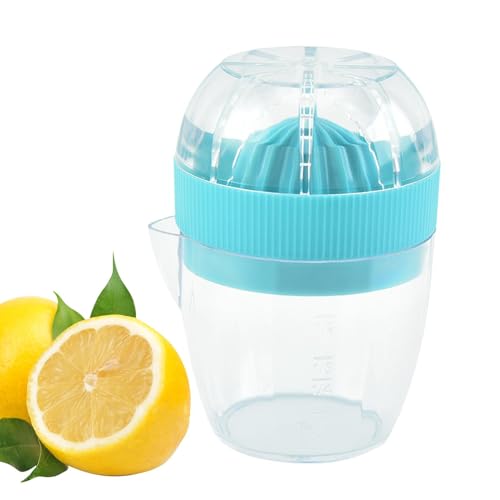 Exprimidor de limones | Exprimidor de cítricos | Exprimidor manual | Exprimidor simple con recipiente | Exprimidor versátil para limón, lima y naranja para la cocina en casa