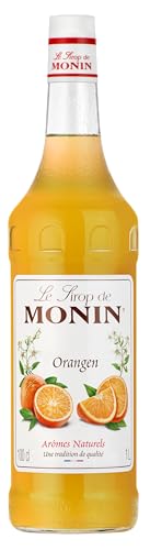 Monin Sirup Orange (1 x 1 0l) - für Cocktails - Desserts Fruchtiger Zitruskick aus Hochwertigen Zutaten - Vielseitig in der Anwendung