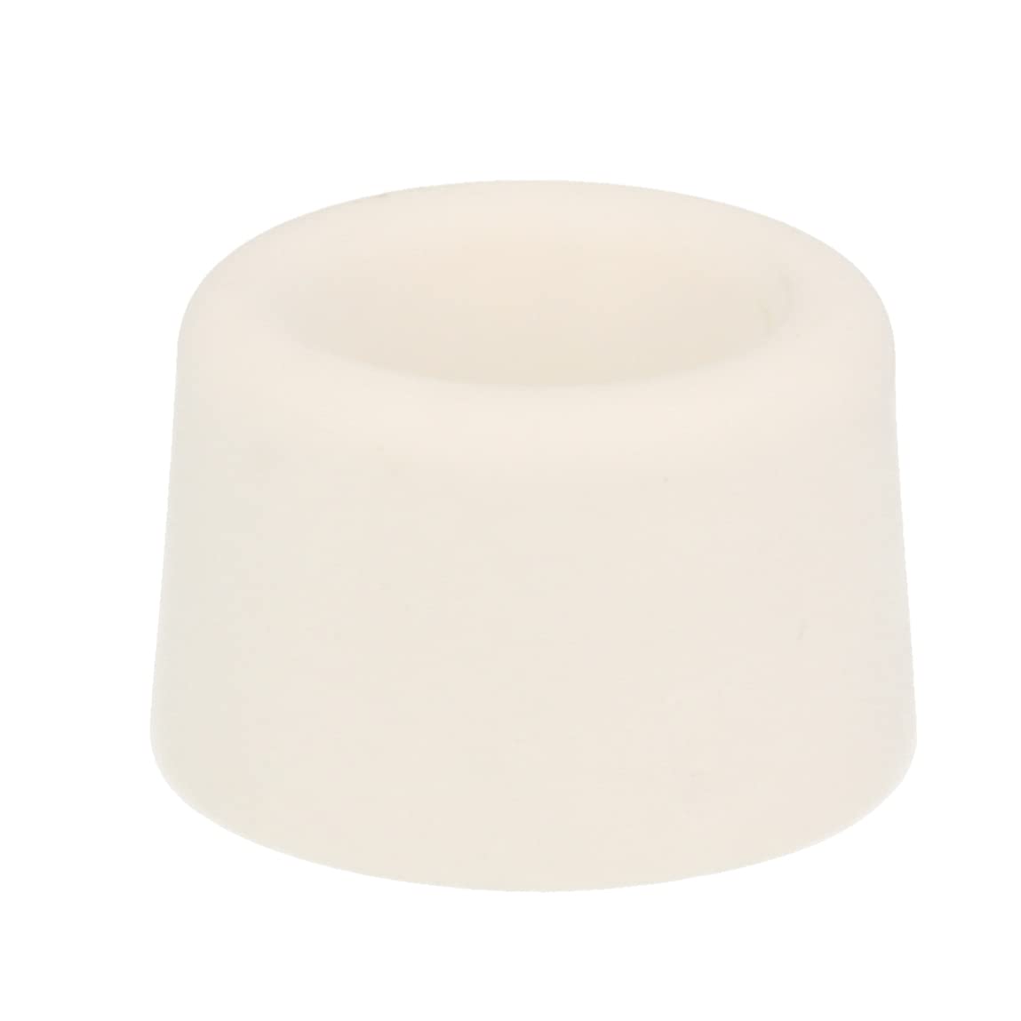 Amig White - Door Stop - Ø30 X 25 Mm - Fixing To The Floor By Screw - Simple Retainer To Protect Walls Against Bumps And Scratches - Prevents Cup Holders - Plastic