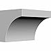 Ekena Millwork BKT07X05X05ST 7 1/4-Inch W x 5 1/2-Inch D x 5 1/2-Inch H Stockport Bracket