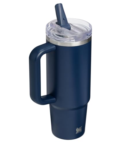 Image of STANLEY Quencher ProTour Flip Straw Tumbler with Leakproof Lid 30 oz | Built-in Straw and Handle | Cup Holder Compatible for Travel | insulated Stainless Steel Cup | BPA-Free | Dark Navy