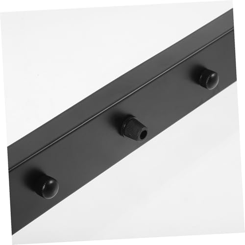 Plaque de plafond rectangulaire noire au design moderne épuré - 4