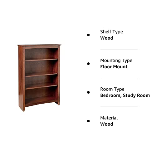 International Concepts Shaker Bookcase, 48-Inch, Espresso #TOP7