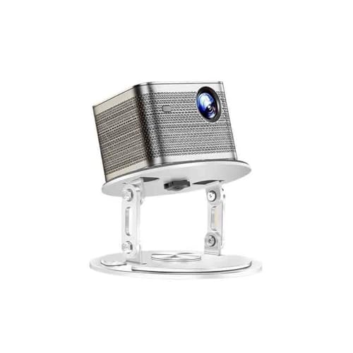 Support de projecteur de bureau rotatif à 360° en métal blanc