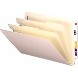 Universal 16151 Manila End Tab Folders with Full Cut, Legal, Six-Section (Box of 10)