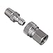 Quick Connect Adapter, Male & Female Industrial Air Hose Quick Connector 8mm 1/8 npt Thread Air Tool Fittings Accessories