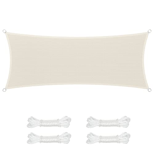 SONGMICS Voile d’Ombrage 2,5 x 5 m, Protection Solaire en