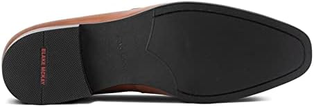 Blake McKay Savine Cognac Men's Leather Dress Bit Slip-On Loafer with Ortholite Insole and Durable Non-Slip Rubber Sole for All-Day Comfort. | Image 4