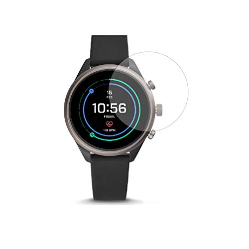 ClearView 【2枚セット】FOSSIL FTW6024 スポーツスマートウォッチ 41MM ブラックシリコン対応【反射防止ノンフィラータイプ】液晶保護フィルム ギラツキなし
