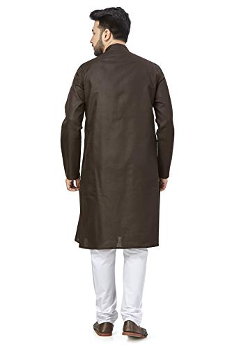 Image of BE ACTIVE Linen Blend Solid Pattern Trendy Comfortable Stylish Full Sleeve Kurta Men's Ethnic Wear