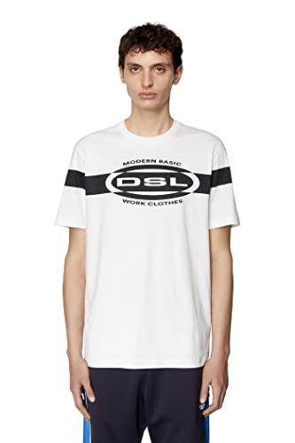 T-Shirt Diesel T-Just-HS1 Homme Col Rond Noir Mode Streetwear Casual