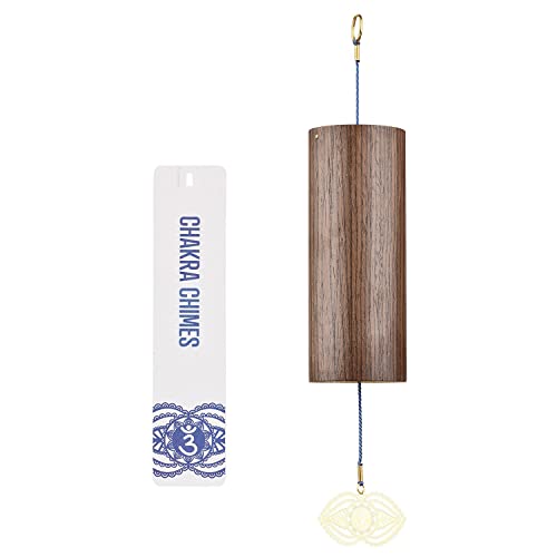 Chakra Chimes Natural Bamboo Wind Chimes Meditation Chord Windchime Wind Bell for Home Decoration Zen Mindfulness Third Eye Chakra