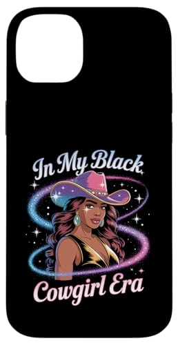 in My Black Cowgirl Era Glam Western Style Afro Femme Homme Coque pour iPhone 14 Plus
