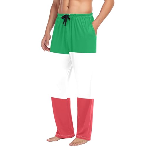 Men's Pajama Pants Casual Sleepwear Breathable Pjs Bottoms with Pocket Drawstring S4