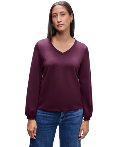 Camiseta de aspecto de seda Street One blusa manga corta mujer casual