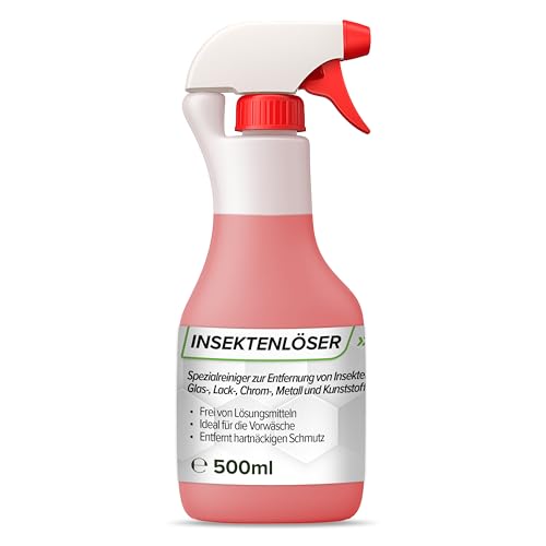 Flotex® Profi Insektenentferner Auto - 500ml I Insektenlöser für Auto & Motorrad - Ideal für Glas, Kunststoff, Lack & Chrom I Lackschonender KFZ Insektenentferner- Für optimale Vorwäsche